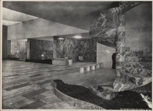 Roma - Mostra autarchica del minerale italiano del 1938 - Padiglione Marmi e Pietre - Interno