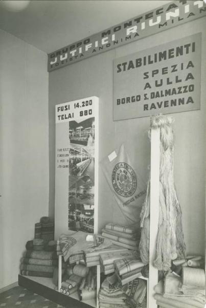 Milano - Fiera campionaria del 1936 - Padiglione Montecatini - Stand Jutifici riuniti S.A.