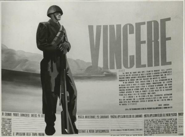 Milano - Fiera campionaria del 1941 - Padiglione Montecatini - Pannello propagandistico