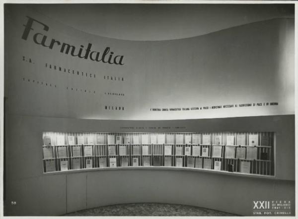 Milano - Fiera campionaria del 1941 - Padiglione Montecatini - Sala Farmitalia