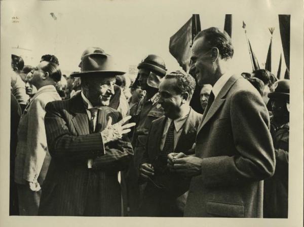 Milano - Fiera campionaria del 1946 - Visita autorità - Mario Abbiate