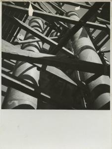 Roma - Esposizione Universale del 1942 - Quartiere EUR - Cantiere - Impalcatura / Lavori in marmo