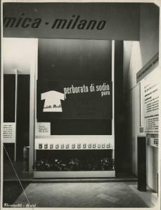 Bari - Fiera del Levante del 1954 - Padiglione Montecatini - Stand dedicato al perborato di sodio