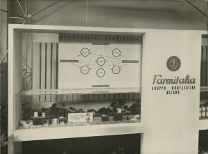 Milano - Fiera campionaria del 1946 - Stand Farmitalia - Pannello informativo dedicato ai sulfamidici