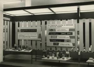 Palermo - Fiera del Mediterraneo del 1956 - Padiglione Montecatini - Stand dedicato agli antiparassitari, anticrittogamici e insetticidi - Esposizione di prodotti