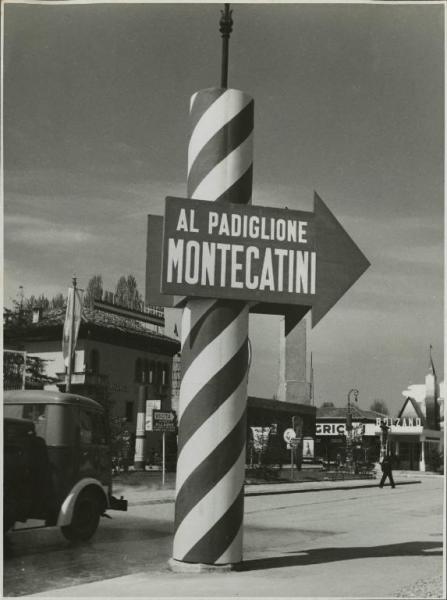 Milano - Fiera campionaria del 1941 - Cartello segnaletico