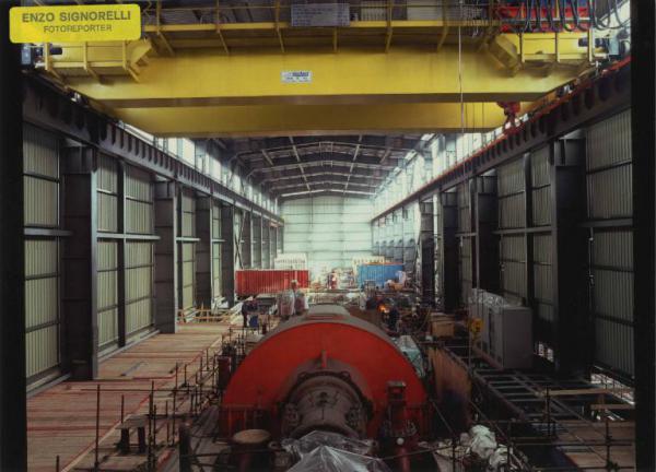 Taranto - Edison - Centrale termoelettrica - Sala macchine - Turbina