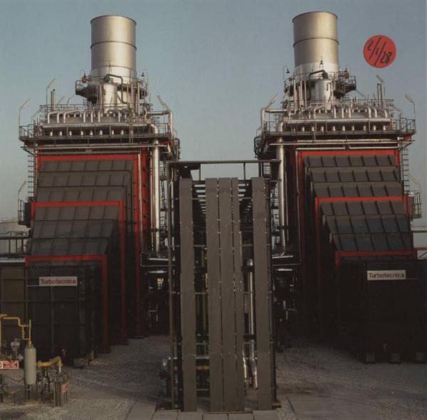 Porto Marghera - Centrale termoelettrica Marghera Levante - GVR (generatori di vapore a recupero) - Camini