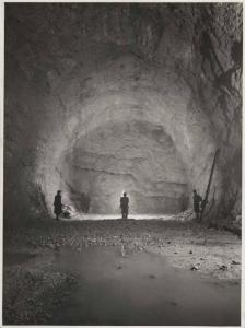 Ala - Centrale idroelettrica in caverna - Cantiere - Scavo della galleria