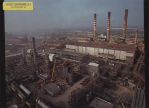 Taranto - Edison - Centrale termoelettrica - Veduta dall'alto - Cantiere