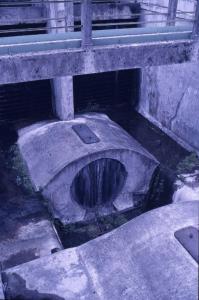 Calusco d'Adda - Centrale idroelettrica Semenza - Vecchio basamento del terzo gruppo