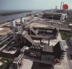 Porto Marghera - Centrale termoelettrica Marghera Levante - GVR (generatori di vapore a recupero) - Veduta dall'alto