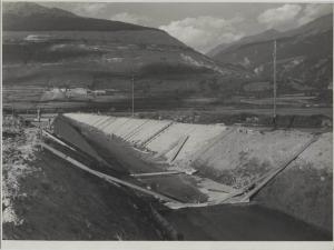 Glorenza - Impianto idroelettrico - Cantiere - Canale di scarico