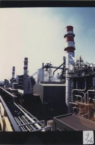Taranto - Centrale termoelettrica (CET3) - Gruppi Turbogas - Camini delle rispettive GVR (Generatori Vapore di Recupero)