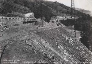 Chiusa - Società elettrica Alto Adige - Impianto idroelettrico di Ponte Gardena - Fiume Adige - Cantiere
