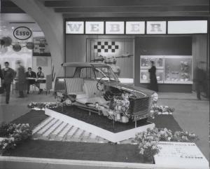 Innocenti - Torino - XLII Salone internazionale dell'Automobile del 1960 - Stand Innocenti - Automobile Innocenti Austin A40 sezionata