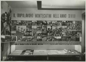 Milano - Fiera campionaria del 1940 - Padiglione Montecatini - Sala Dopolavoro - Plastici
