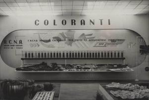 Lubiana - Fiera del 1941 - Padiglione Montecatini - ACNA (Aziende colori nazionali e affini) - Esposizione di campioni e prodotti finiti