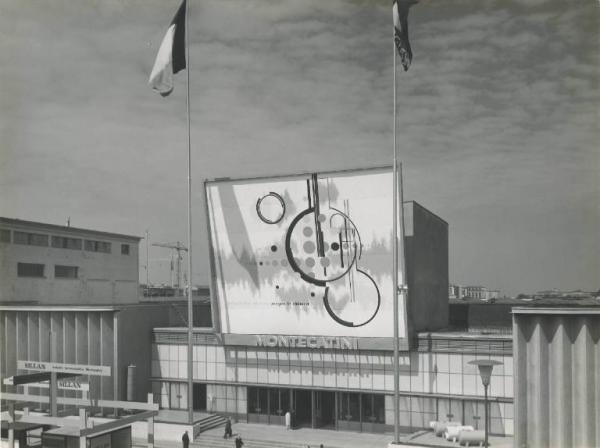 Milano - Fiera campionaria del 1960 - Padiglione Montecatini - Esterno