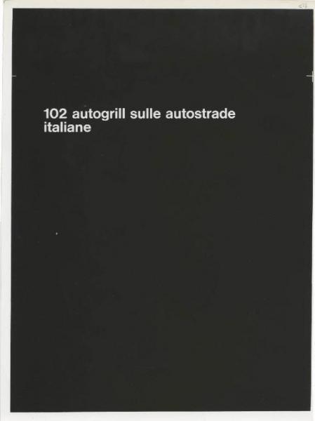 Milano - Fiera campionaria del 1973 - Padiglione Montedison - Riproduzione di pannello espositivo - Alimentari - Autogrill