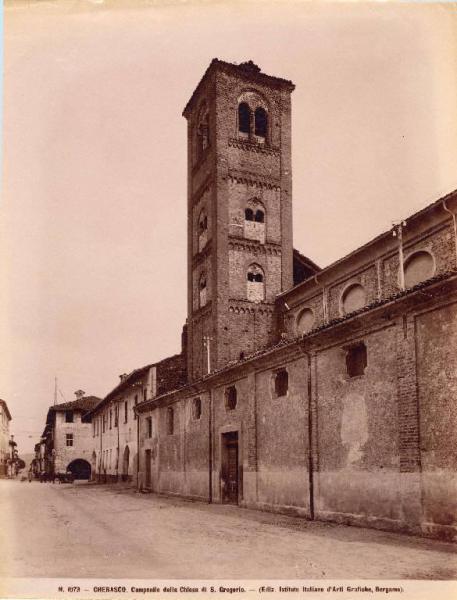 Architettura - Cherasco - chiesa S. Gregorio - campanile