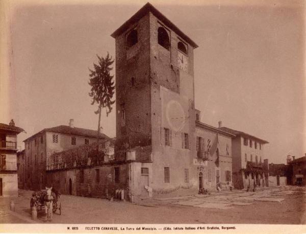 Architettura - Feletto Canavese - Municipio - torre