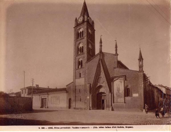 Architettura - Cirié - Chiesa parrocchiale - facciata - campanile