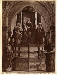 Dipinto - La Vergine col Bambino e quattro Santi - De Roberti Ercole - Milano - Brera - Pinacoteca