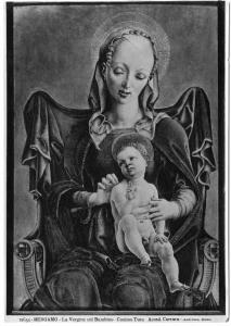 Dipinto - La Vergine col Bambino - Cosmè Tura - Bergamo - Accademia Carrara - Pinacoteca