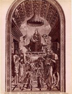 Dipinto - La Vergine col Bambino e quattro Santi - Macrino d'Alba - Torino - R. Pinacoteca