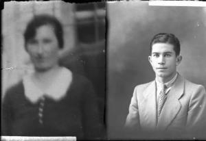 Uomo - ritratto - fototessera [committenza Manna Pasquale] [a destra]
Donna - ritratto - fototessera [committenza Curti Fiorenzo] [a sinistra]