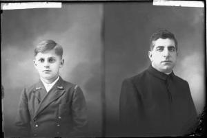 Uomo - ritratto - fototessera [committenza Tartara Don Beniamino - Voghera] [a destra]
Bambino - ritratto - fototessera [committenza Pietro Cassinelli - Voghera] [a sinistra]