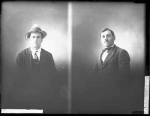 Uomo - ritratto - mezzo busto [committenza Milanesi Pasquale - Corana] [a destra]
Uomo - ritratto - mezzo busto [committenza Orzini Carlo - Cervesina] [a sinistra]