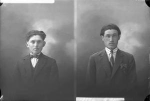 Uomo - ritratto - mezzo busto [committenza Minoli Felice - Cascina Grippina] [a destra]
Uomo - ritratto - mezzo busto [committenza Castellari Attilio - Monte Alfeo] [a sinistra]
