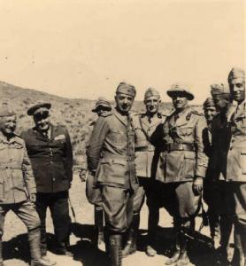 Giuseppe Bottai - Campagna di Etiopia - Incontro con militari