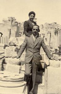 Giuseppe Bottai - Viaggio in Libia - Visita all'antica città di Leptis Magna