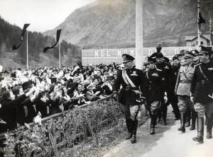 Benito Mussolini - Visita in Piemonte