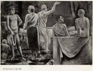 V Triennale - Pittura murale "Italia romana" di Carlo Carrà, particolare