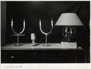 V Triennale - Arti decorative e industriali - Cristalli-metalli-illuminazione - Lampade da tavolo