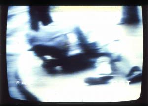 XVI Triennale - Terzo ciclo - Lo spazio audiovisivo - Lo spazio scenografico della televisione italiana - Fotogramma di trasmissione Rai
