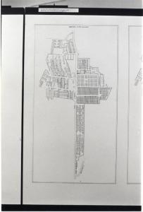 XVI Triennale - Terzo ciclo - Galleria del disegno - Belice '80: progetti alternativi - Planimetria di baraccopoli di Poggioreale