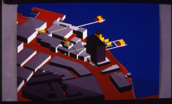 XIX Triennale - Le partecipazioni internazionali - L'architettura della città - Stati Uniti d'America - Elaborazione 3D di Princeton