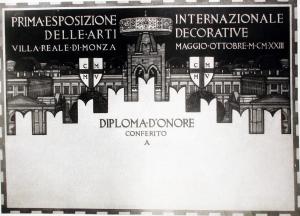 I Biennale - Diploma d'onore