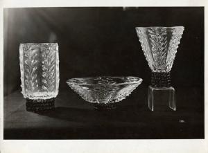 V Triennale - Arti decorative e industriali - Cristalli-metalli-illuminazione - Vasi in cristallo Venini