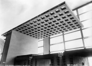 VI Triennale - Padiglione nel parco Sempione. Sistemi costruttivi e materiali edilizi - Sezione dei solai, impalcature piane, pensiline - Pensilina ardita