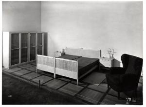 VII Triennale - Sezione della Germania - Camera da letto matrimoniale di Hermann Gretsch