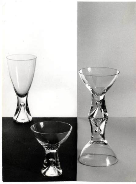 X Triennale - Forma scandinava - Finlandia - Bicchieri in vetro - Tapio Wirkkala