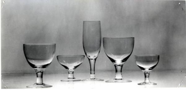 X Triennale - Forma scandinava - Finlandia - Bicchieri in cristallo - Goran Hongell