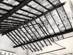 X Triennale - Mostra delle scuole d'arte - Soffitto a mattonelle maiolicate - Scuola per la ceramica di Castelli