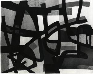X Triennale - Germania - Arazzo "Composizione astratta" - Fritz Winter